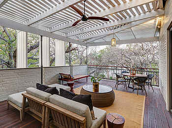 Palm River Hotel: Gemütliche Terrasse der Präsidenten Suite Palm River Hotel: Gemütliche Terrasse der Präsidenten Suite