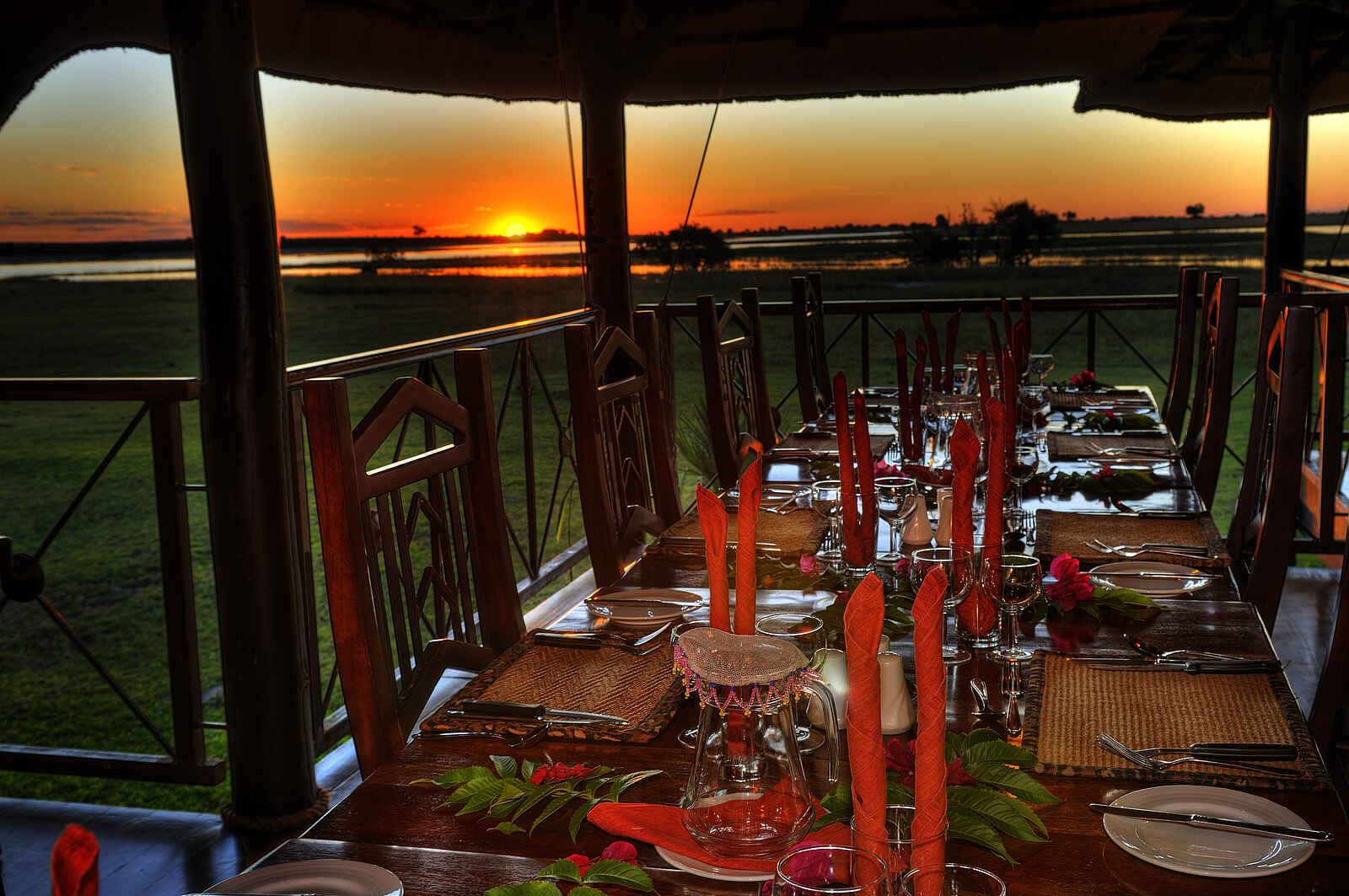 Chobe Savanna: Abendessen mit Sonnenuntergang Chobe Savanna: Abendessen mit Sonnenuntergang