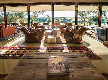 Entim Private Wing Camp: Blick nach draußen Entim Private Wing Camp: Blick nach draußen