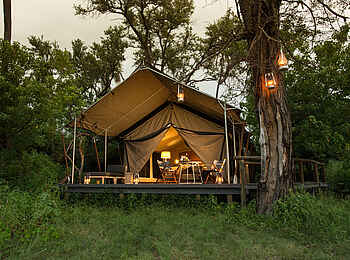 Gomoti Plains Camp: Luxury Tent Ansicht