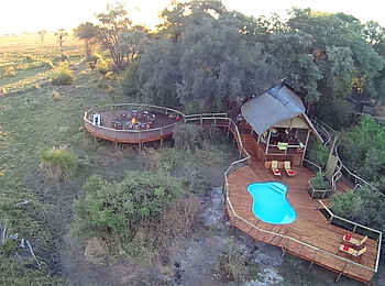 Rra Dinare Camp: Morgenlicht über dem Camp