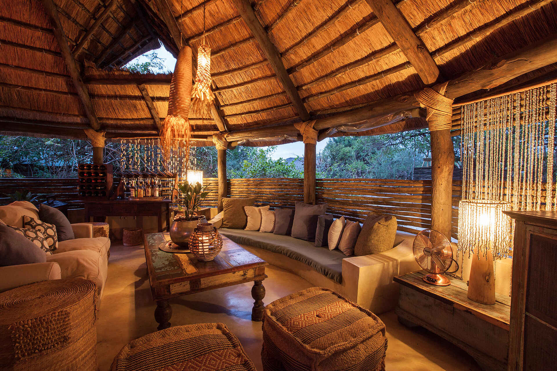 Sindabezi Island Camp: Die Lounge