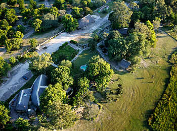 Thamalakane River Lodge: Luftbild Thamalakane River Lodge: Luftbild