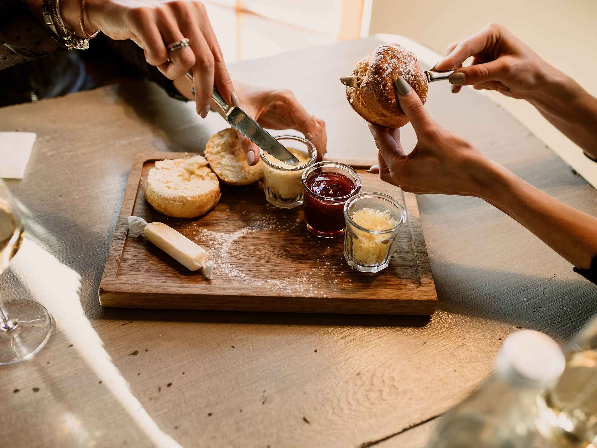 The Lanzerac: Beim Fruehstueck