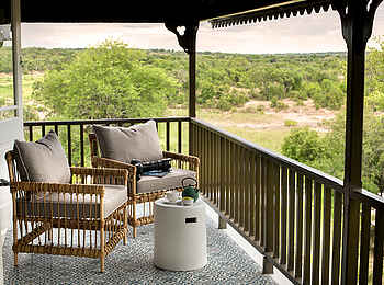 Kirkman's Kamp Lodge: Private Terrasse
