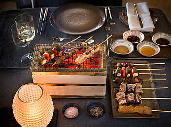 andBeyond Sossusvlei Desert Lodge: Ein BBQ Dinner andBeyond Sossusvlei Desert Lodge: Ein BBQ Dinner