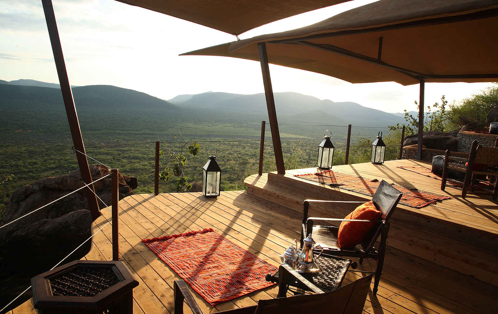 Saruni Samburu: Blick aus einer Gästevilla Saruni Samburu: Blick aus einer Gästevilla
