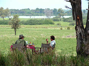 Selous Impala Camp: Buschdinner