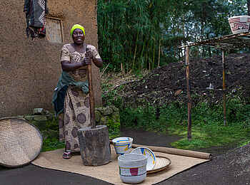 Wilderness Sabyinyo: Besuch eines Sabyinyo Dorfs Wilderness Sabyinyo: Besuch eines Sabyinyo Dorfs