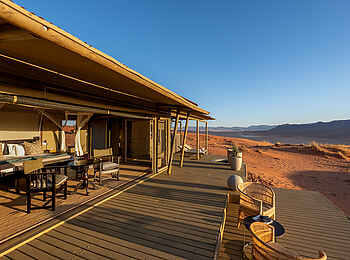Wolwedans Desert Lodge: Private Terrasse Wolwedans Desert Lodge: Private Terrasse