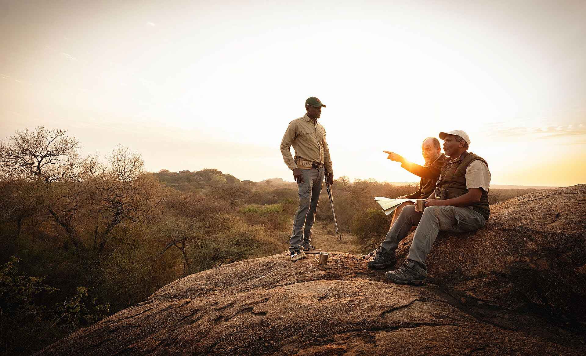 Kusini Serengeti Camp: Abendstimmung Kopje