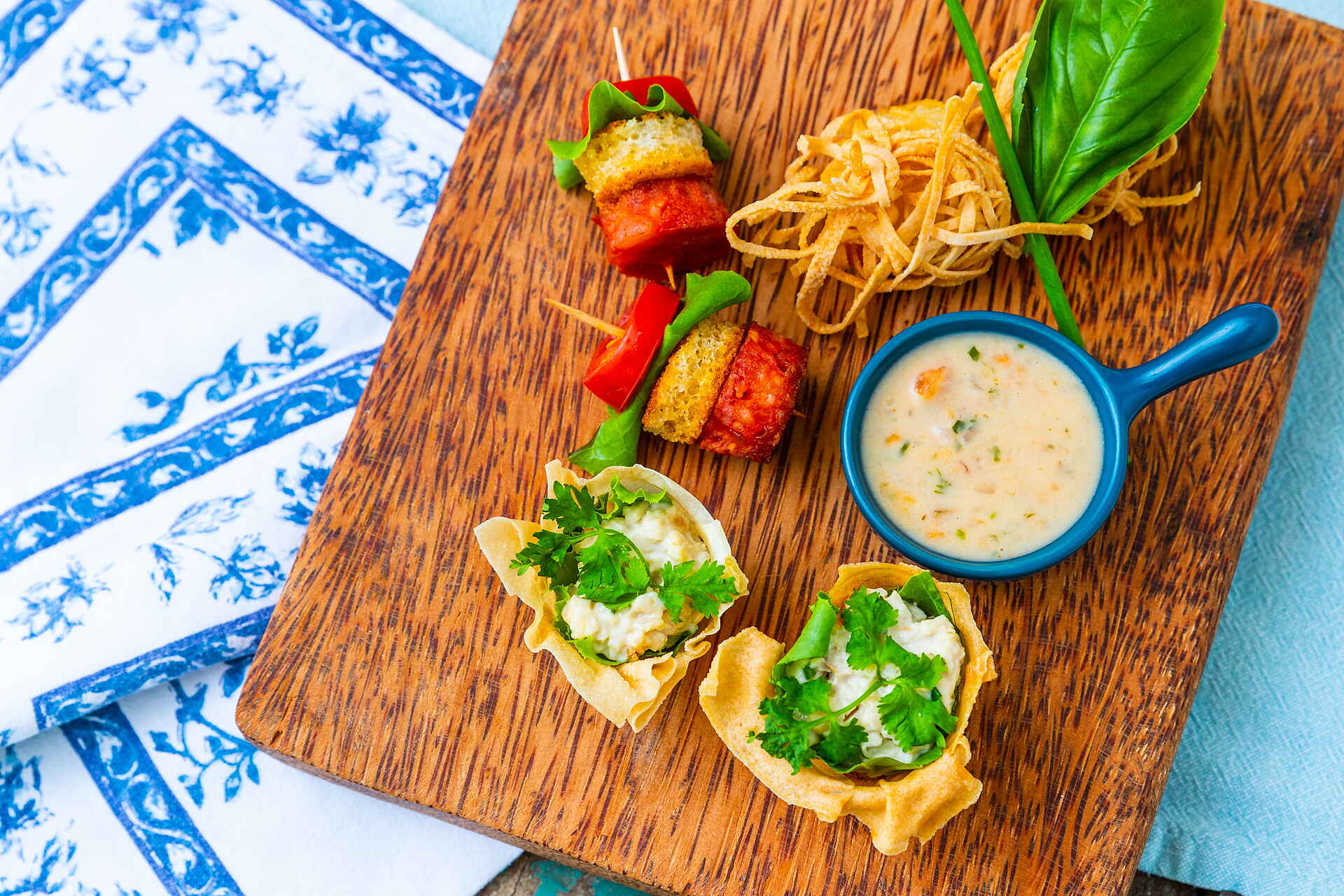 Santorini Mozambique: Canapés