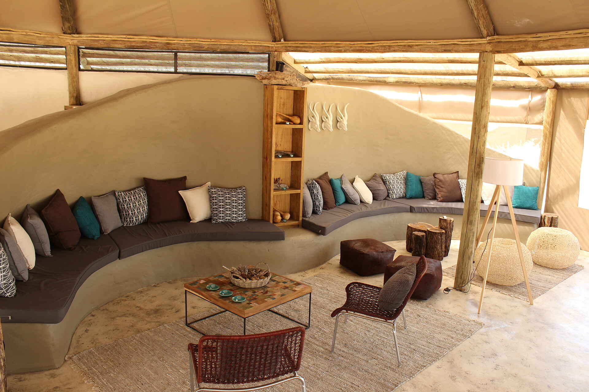 Khwai Guest House: Main Lounge khwai guest house, lounge, main area