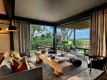 Daunara Safari Camp: Blick nach draußen