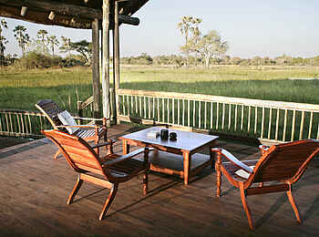 Moremi Crossing: Aussichtsdeck Moremi Crossing: Aussichtsdeck