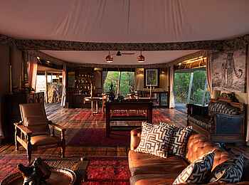 Zarafa Camp: Loungebereich Zarafa Camp: Loungebereich