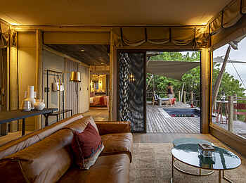 Little Duma Tau Camp: Blick nach draussen