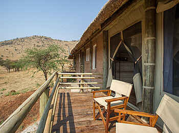 Kubu Kubu Tented Camp: Private Veranda