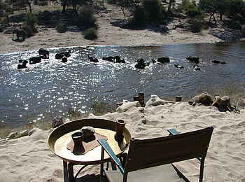 Meno a Kwena Camp: Ausblick Meno a Kwena Camp: Ausblick