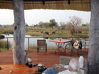 Nkasa Lupala Tented Lodge: Blick über die Lagunen Nkasa Lupala Tented Lodge: Blick über die Lagunen