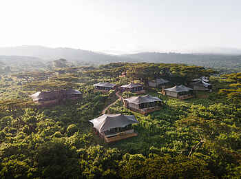 Craters Edge Lodge: Lodge von oben