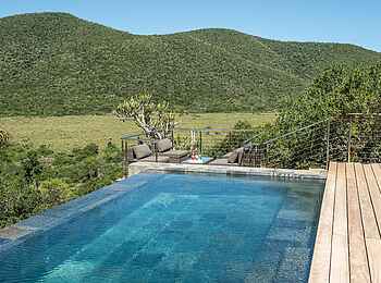 Kariega Settlers Drift Lodge: Pool mit Aussicht