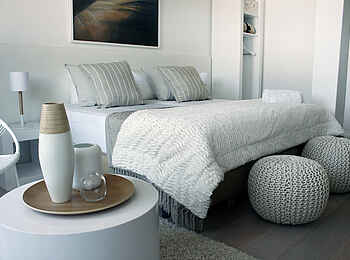 Swakopmund Luxury Suites: Bett im Standard Beach