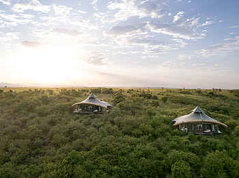 Mahali Mzuri: Blick auf Zeltsuiten