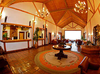 Mweya Safari Lodge: Rezeption