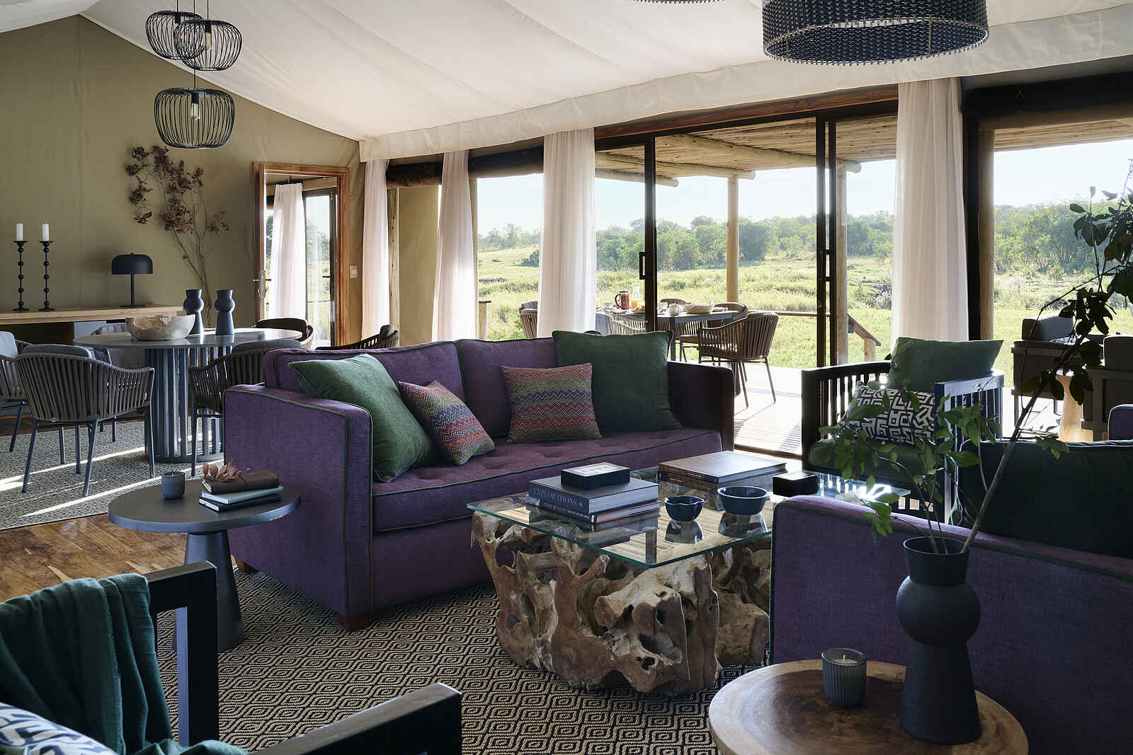 Sanctuary Tambarare Lodge: Gemütliche Lounge Sanctuary Tambarare Lodge: Gemütliche Lounge