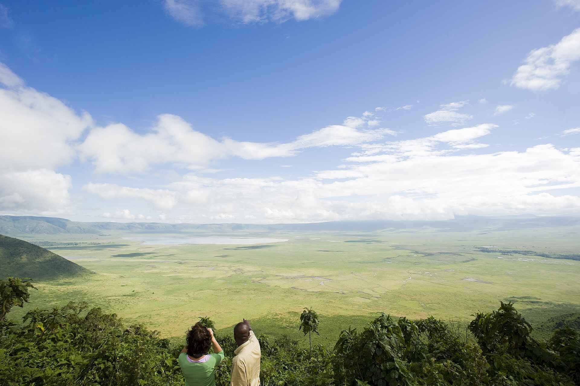 Tloma Lodge: Die Lodge eröffnet den Blick auf die Ostseite des Ngorongoro-Kraters