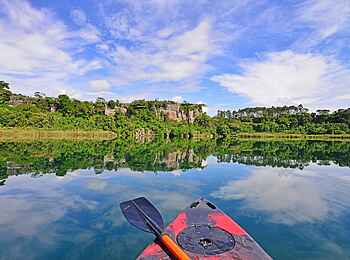 Kyaninga Lodge: Auf dem See Kyaninga Lodge: Auf dem See