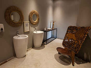 Chobe Bush Lodge: Stylishes Badezimmer Chobe Bush Lodge: Stylishes Badezimmer