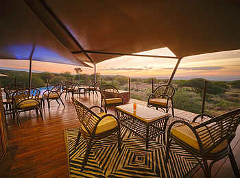 Elephant Gorge Camp: Sitzbereich auf Terrasse