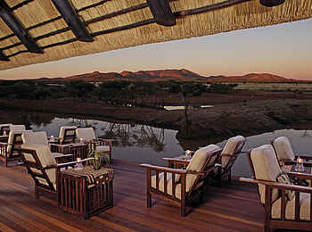 Erindi Old Traders Lodge: Blick vom Deck