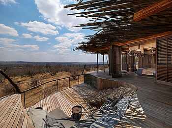 Jabali Ridge Camp: Terrasse