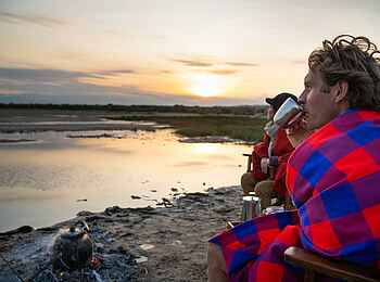 Kisima Ngeda Camp: Frühstück im Flycamp Kisima Ngeda Camp: Frühstück im Flycamp