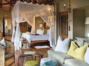 Lion Sands Narina Lodge: Schlafzimmer Lion Sands Narina Lodge: Schlafzimmer