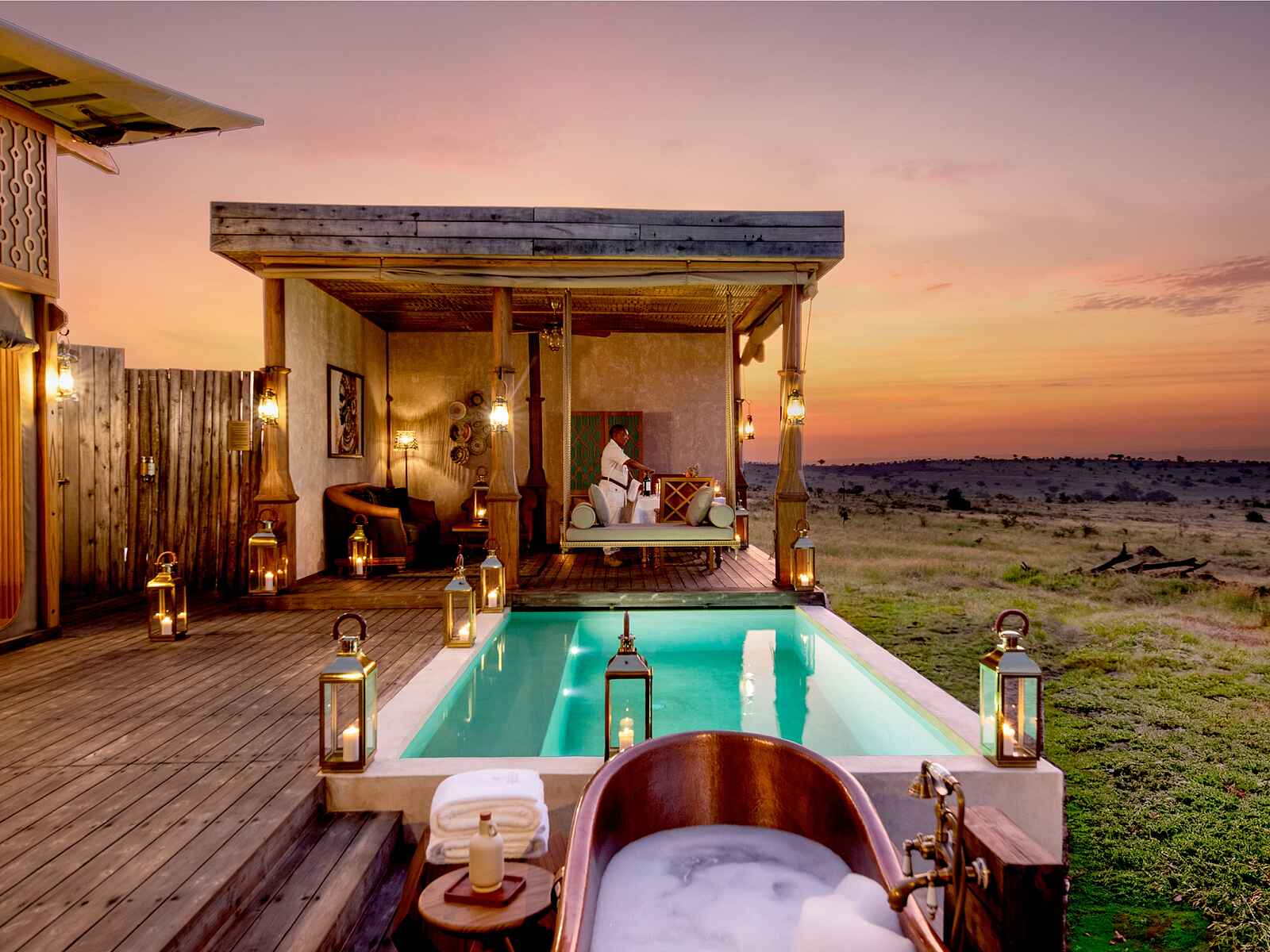 One Nature Mara River Lodge: Beheizter Pool One Nature Mara River Lodge: Beheizter Pool