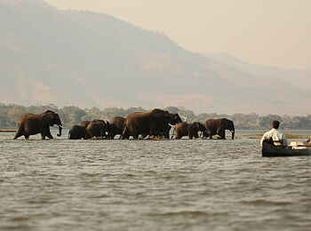 Ruwesi Canoe Trail: Auf dem Fluss Ruwesi Canoe Trail: Auf dem Fluss
