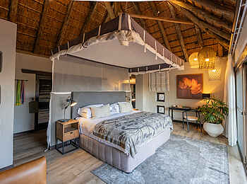 Simbambili Game Lodge: Honeymoon Suite - Bett