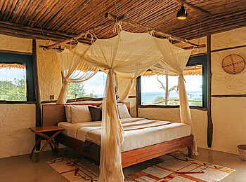 Soroi Leopards Lair Cottages: Schlafbereich