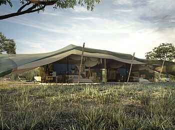 Wilderness Usawa Serengeti: Blick auf das Familienzelt Wilderness Usawa Serengeti: Blick auf das Familienzelt