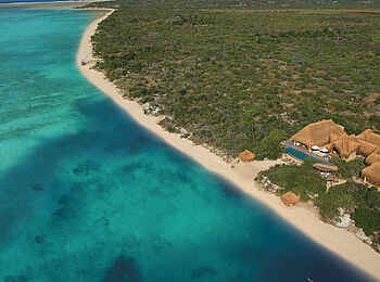 Azura Benguerra Island: Presidential Villa aus der Luft Azura Benguerra Island: Presidential Villa aus der Luft