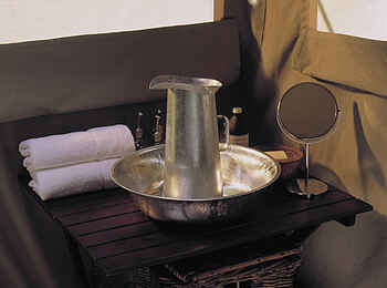 Chobe under Canvas: Badezimmereinrichtung