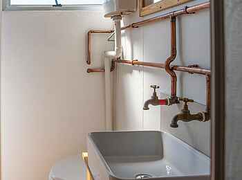 Okavango Spirit: Gästebad Okavango Spirit: Gästebad