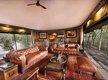 Zarafa Camp: Blick in die Lounge