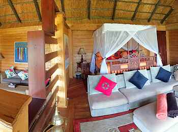 Katuma Bush Lodge: Das Hauptschlafzimmer in der Sable Suite