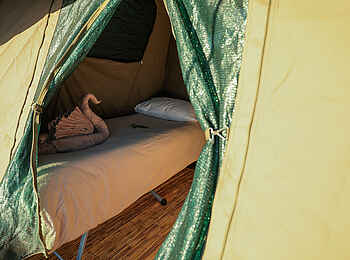 Mt Gorongosa Community Camp: Einzelbetten Mt Gorongosa Community Camp: Einzelbetten