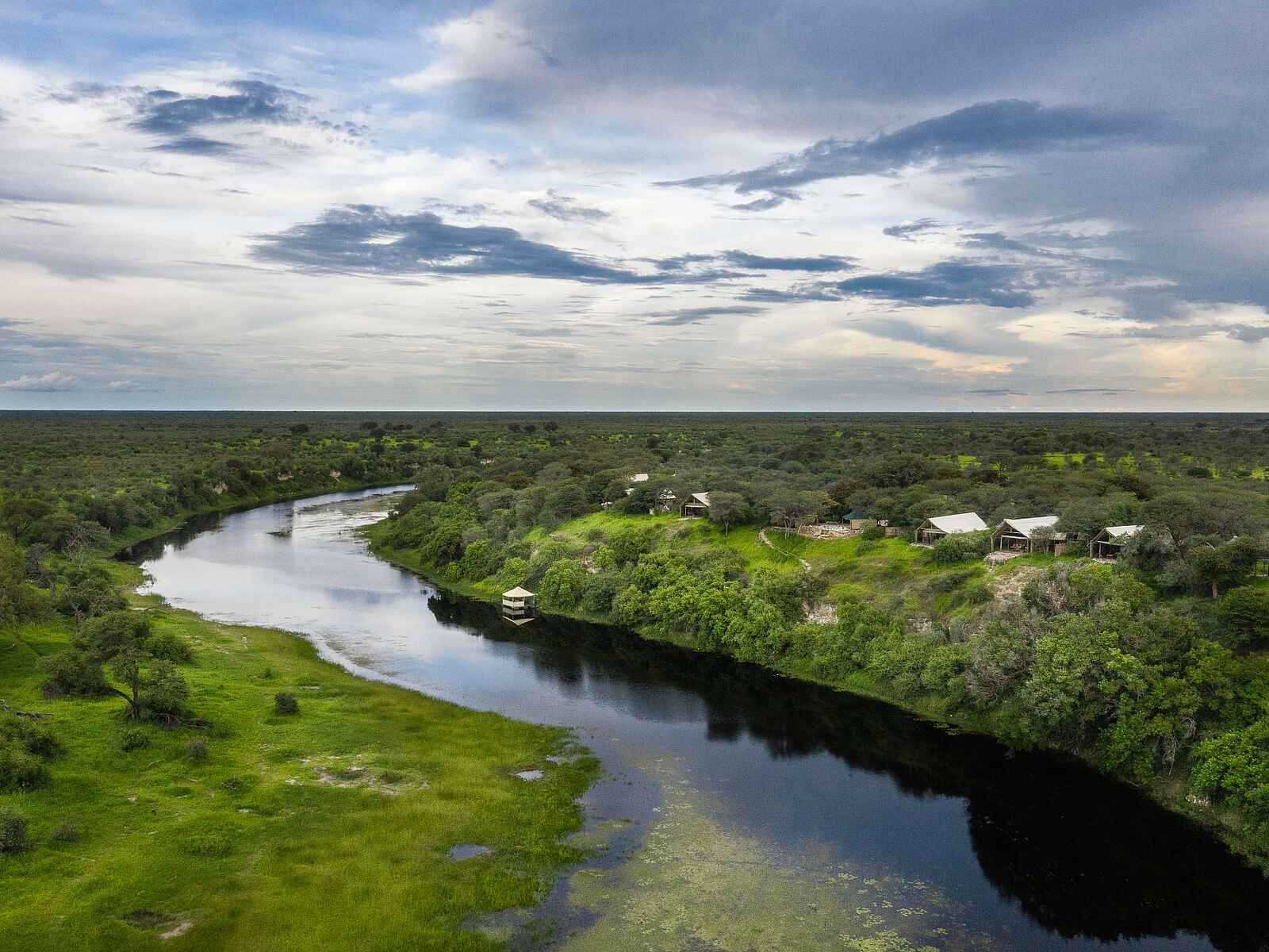 Meno A Kwena: Das Camp am Boteti Fluss Meno A Kwena: Das Camp am Boteti Fluss